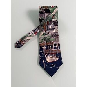 Tango By Max Raab Scenic Tie Standard Size 100% Silk Made In USA RN 51898